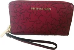 Michael Kors 35H7XGFW1R Jet Set Travel Zip Multi Function Women's Phone Case Wallet - Mulberry/ Plum